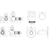 Mexen G05 Thermostat-Set axial mit Abdeckung R, Chrom - Produktbild-Vorschau 3