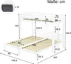 Etagenbett mit 3 Schlafgelegenheiten und Lattenrost, 90x200 Produktbild-Vorschau 6