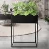 ML-Design portafiori rettangolare, 60x25x78 cm, nero, in Anteprima dell’immagine prodotto 1