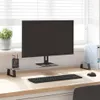 vidaXL Support d'écran noir 100x20x8 cm verre trempé et Voir les images du produit 2