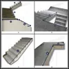 A collage of four images showing different aspects and measurements of stairs and railings. Náhľad obrázku produktu