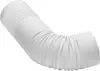 A white, flexible, corrugated hose, bent into an L-shape, against a white background. Voir les images du produit