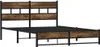 vidaXL Kovová postel bez matrace, kouřový dub 160x200 cm Náhled obrázku produktu 3