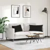 vidaXL Vankúše na pohovku, 2 ks, čierne, 80 x 40 cm, Náhľad obrázku produktu 4
