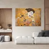 Leinwandbild Frauenporträt Abstraktion - G. Klimt 100x70 Produktbild-Vorschau 2