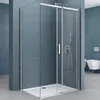doporro Eckdusche 70x120x195cm chrom Duschkabine Produktbild-Vorschau 1