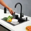 Kuchyňský dřez, kuchyňský dřez s výsuvnou baterií, 50 × 45 Náhled obrázku produktu 8