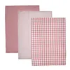 Orion Keukenhanddoekenset, 3 stuks, 70x50 cm, roze, katoen, Productafbeelding-voorbeeld 1