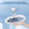 Deckenventilator mit Licht und Fernbedienung, kompakt und Produktbild-Vorschau 2