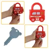 Educational Puzzle Spielzeugautos mit Vorhängeschloss Wagen Produktbild-Vorschau 12