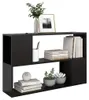 vidaXL Regál na knihy černý 100x24x63 cm odvozený výrobek Náhled obrázku produktu 5