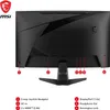 The back of a black MSI gaming monitor is shown with callouts indicating ports and controls. Podgląd zdjęcia produktu