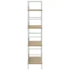 vidaXL Bücherregal 4 Regalböden Eiche 60×27,6×124,5 cm Produktbild-Vorschau 3