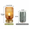 Tischlampe Kabellose LED Tischleuchte aus Gold Glas Produktbild-Vorschau 6