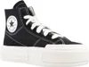 A black Converse Chuck Taylor All Star Cruise high-top sneaker with white laces and a thick white platform sole, shown from a side angle against a white background. Produktbild-Vorschau
