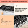 Klarstein Plynový sporák, 5 horákov, 10,4 kW vstavaný Náhľad obrázku produktu 4