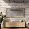 160x80 Rechteckig Rustikal Wandspiegel mit Rahmen Produktbild-Vorschau 3
