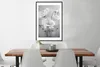 MuchoWow® Gerahmtes Poster Stilleben - Blumen - Schwarz und Produktbild-Vorschau 3