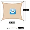 Markýza Karakum Beige 5x7m Polyester Náhled obrázku produktu 5