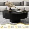TWSOUL Couchtisch Moderner Runder Couchtisch,78.5cm*35cm Produktbild-Vorschau 3