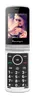 A flip phone with a picture of two young women on the screen. Produktbild-Vorschau