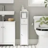 SoBuy meuble rangement WC avec tiroir Blanc Moderne Voir les images du produit 2