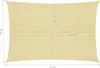 vidaXL Voile d'ombrage 160 g/m² Beige 4x5 m HDPE Voir les images du produit 14