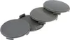 4X 63,5mm Nabenkappen Felgen Deckel Kappen Grau Gewölbt Produktbild-Vorschau 1