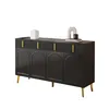 Sideboard mit goldenen Griffen und Beinen 4 Schubladen Produktbild-Vorschau 1