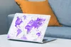 MuchoWow® Laptop Aufkleber Sticker Cover Weltkarte - Produktbild-Vorschau 4