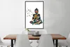 MuchoWow® MuchoWow® Gerahmtes Poster Buddha - Vogel - Farbe Produktbild-Vorschau 2