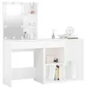 vidaXL LED-make-up tafel met kast, wit, houtvezel Productafbeelding-voorbeeld 3