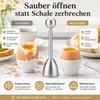 Eierköpfer Edelstahl – praktischer Eieröffner für perfekt Produktbild-Vorschau 6
