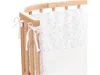 babybay Nestchen Piqué für Original, weiß Sterne perlgrau Produktbild-Vorschau 16