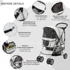 PawHut Hundetrolley, faltbarer Hundebuggy, Hundewagen mit Produktbild-Vorschau 7