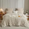 Seersucker Bettwäsche 220x240cm Kariert Beige 3tlg. Set mit Produktbild-Vorschau 2