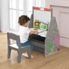 GOPLUS Kinderstaffelei Spieltisch mit Stuhl, Kindertisch Produktbild-Vorschau 2