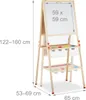 Een verstelbaar bureau voor kinderen met een whiteboard Productafbeelding-voorbeeld 4