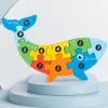 3D dopravní zvířecí dinosauří puzzle s číselnými nápisy, Náhled obrázku produktu 6