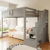 Flieks Etagenbett 140x200cm mit Stauraumtreppe, Hochbett Produktbild-Vorschau 4