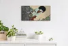 Wandkunst Leinwand Bild Uhr 60x30 Malerei Asiatische Produktbild-Vorschau 3