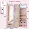 COSTWAY Armadietto per gioielli con illuminazione a LED, 6 Anteprima dell’immagine prodotto 3