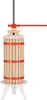 Torchio per frutta Wiltec 30L in legno di faggio con panno Anteprima dell’immagine prodotto 1