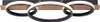 Selltec LED Deckenleuchte Ring Holzdekor mattschwarze Produktbild-Vorschau 1