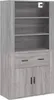vidaXL Highboard Grey Sonoma Dřevěný materiál Náhled obrázku produktu 2