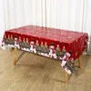Weihnachts-Tischdecke 220x130cm | Rotes & Grünes Design mit Produktbild-Vorschau 6