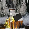 Church battery operated l15xb16,5xh31cm Kerst Luville Productafbeelding-voorbeeld 6