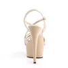 DELIGHT-613 Damen Sandale von Pleaser, Beige  , EU 39, US 9 Produktbild-Vorschau 4