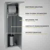 HAGO24 WC Modul Edelstahl gebürstet Schlitz Einbauschrank Produktbild-Vorschau 5
