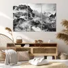Bild auf Leinwand - Leinwandbild - Berge Nebel Gipfel - Produktbild-Vorschau 7